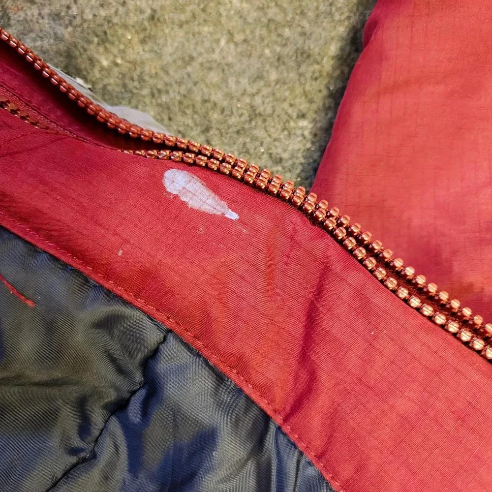 The Childrens Place Kids Red Grey Ski Jacket Hooded Coat Size S 5/6